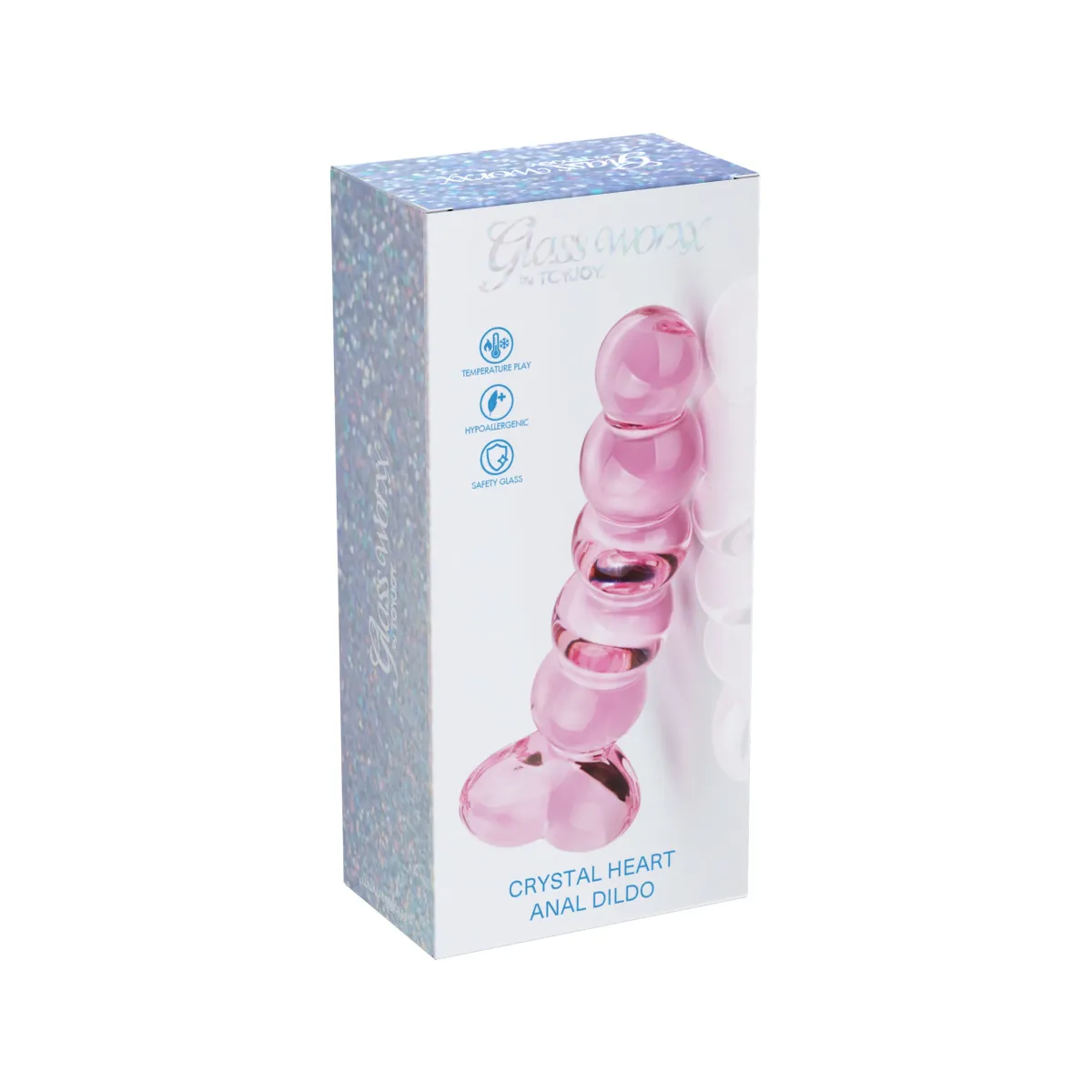 Plug Anale in Vetro con sfere graduate 15 cm