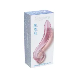 Dildo Curvo per Punto G in Vetro 18 cm