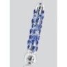 Dildo in vetro con rilievi stimolanti 18 cm