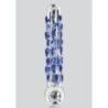 Dildo in vetro con rilievi stimolanti 18 cm