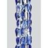 Dildo in vetro con rilievi stimolanti 18 cm