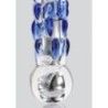 Dildo in vetro con rilievi stimolanti 18 cm