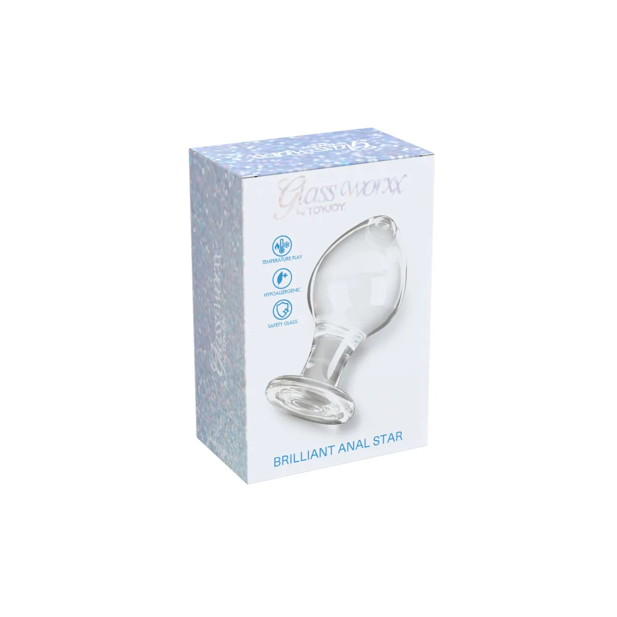 Buttplug in Vetro 9 cm diametro large