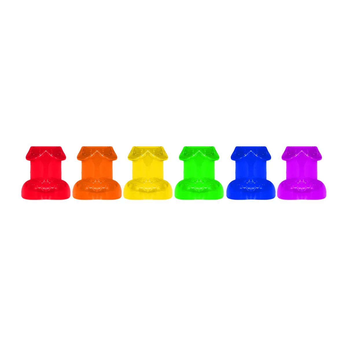 Set 6 Bicchierini colorati Rainbow Shot Glass