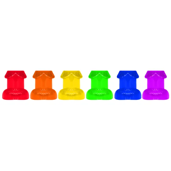 Set 6 Bicchierini colorati Rainbow Shot Glass