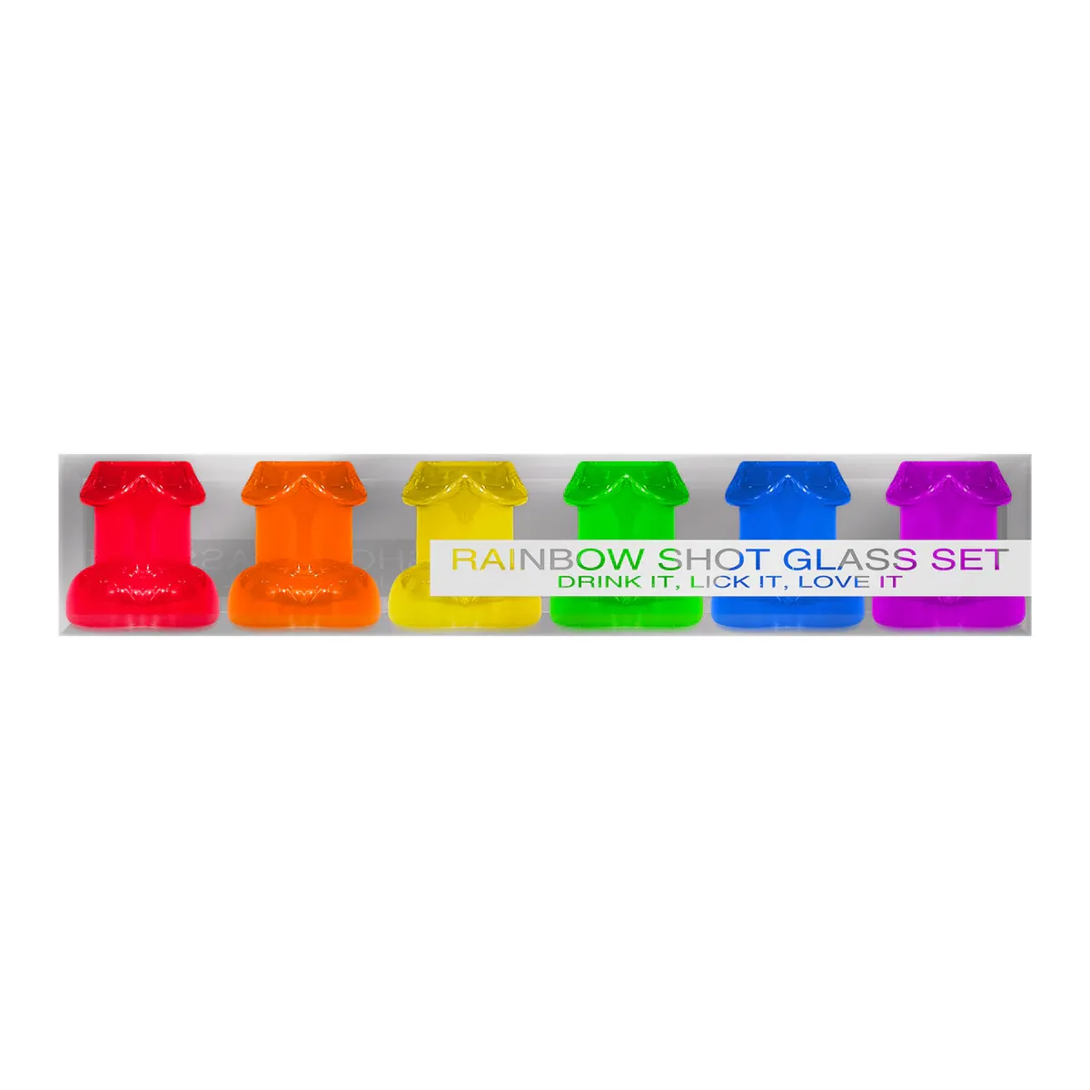 Set 6 Bicchierini colorati Rainbow Shot Glass