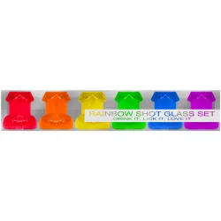Set 6 Bicchierini colorati Rainbow Shot Glass