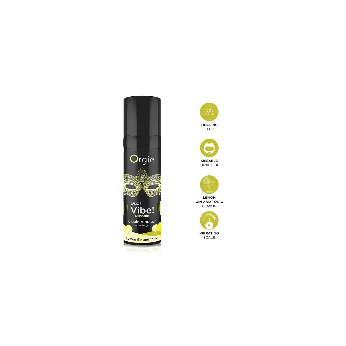 Gel intimo vibrante Lemon Gin Tonic 15 ml