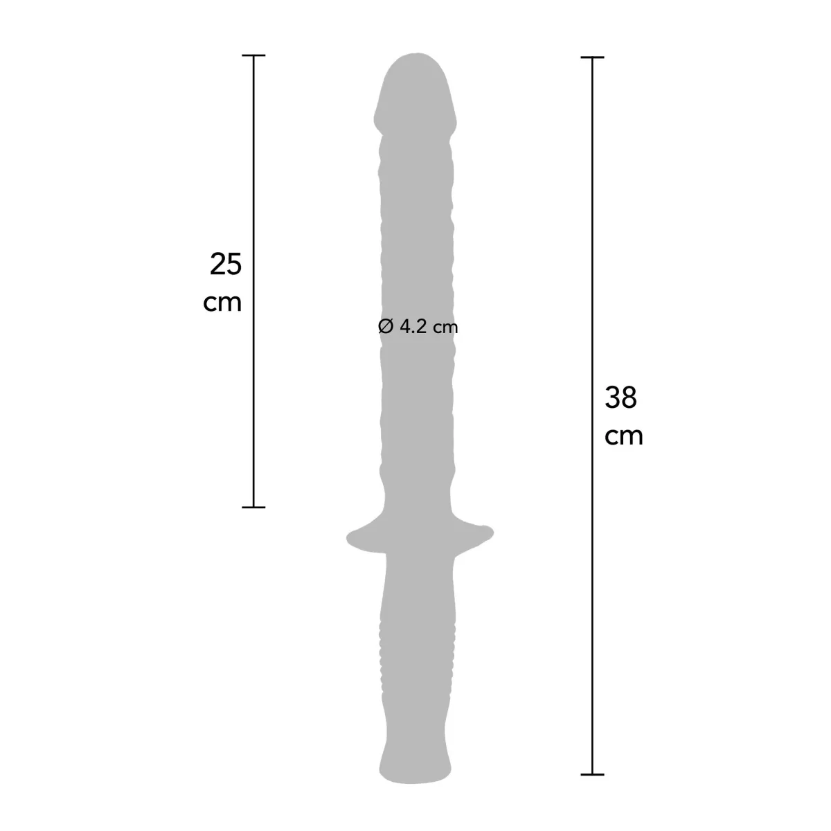 Dildo Realistico con manico 38 cm