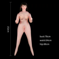 Bambola Gonfiabile viso 3D da 152 cm