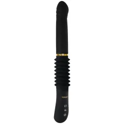 Dildo Vibrante a spinta nero 31 cm
