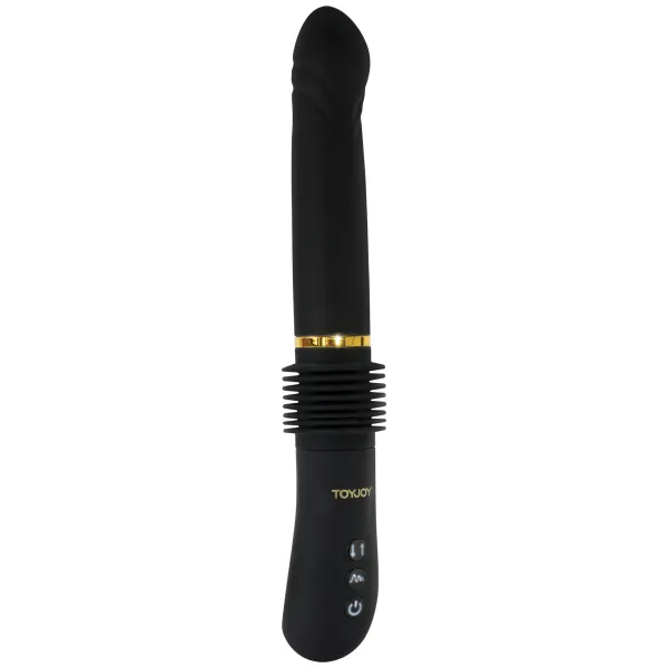 Dildo Vibrante a spinta nero 31 cm