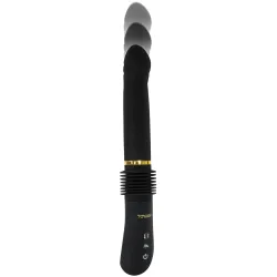 Dildo Vibrante a spinta nero 31 cm