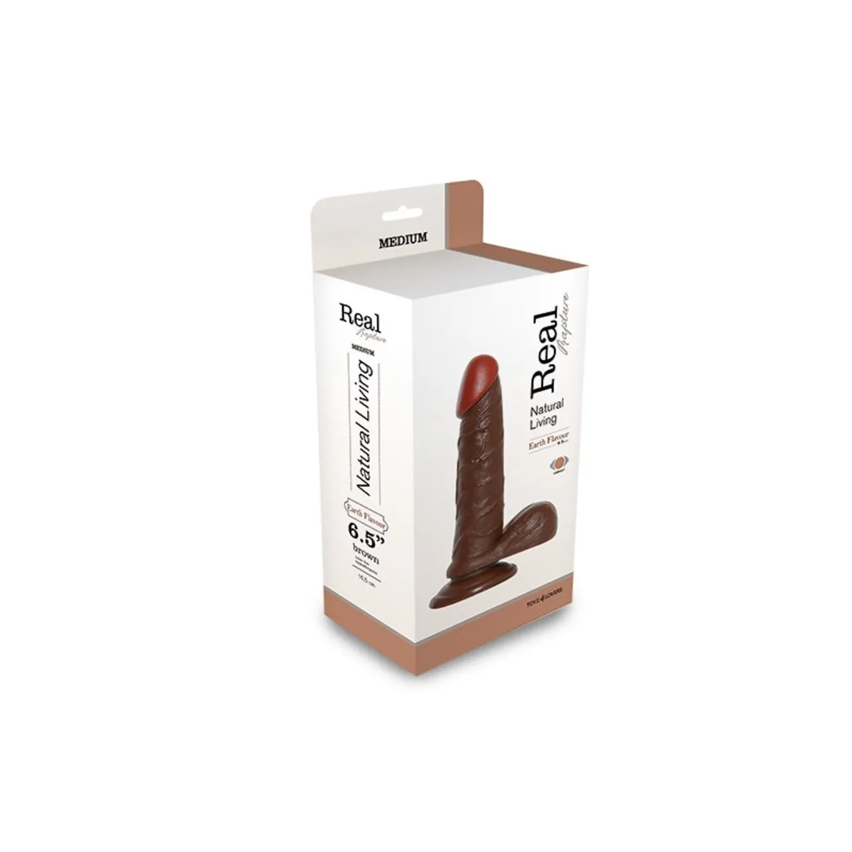 Vibratore realistico real rapture Brown 6.5'' Dildo Vibrante