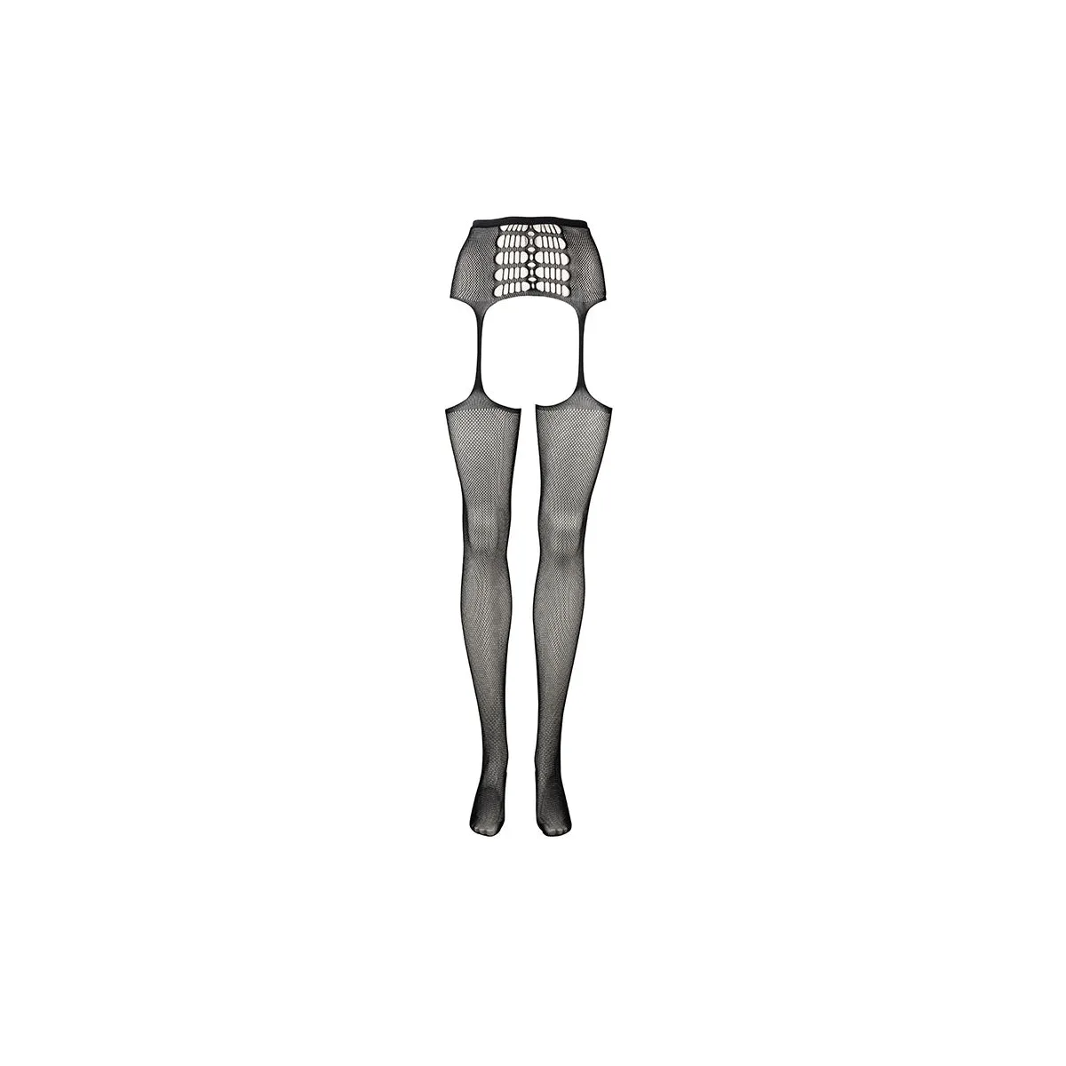 Collant Sexy aperto vita alta rete fine