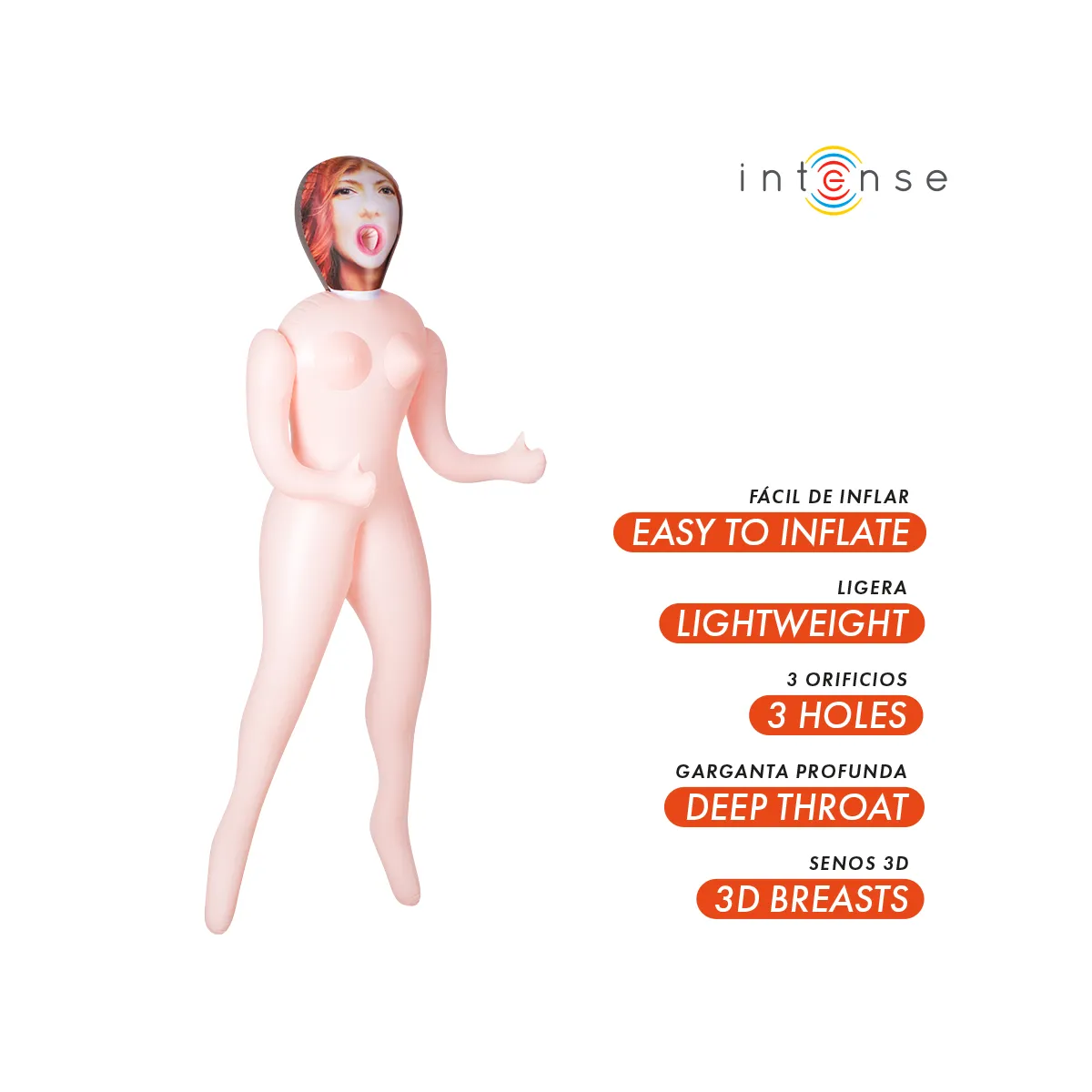 Bambola gonfiabile fire love 145 cm