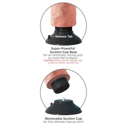 Dildo Vibrante realistico con Ventosa 19 cm