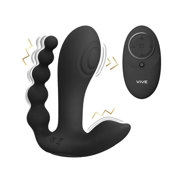 Vibratore tripla stimolazione con telecomando