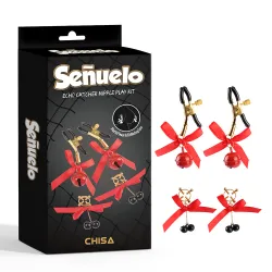 Kit 4 Pinze per Capezzoli con Campanellini