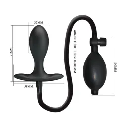 Plug Anale Gonfiabile in Silicone 9 cm
