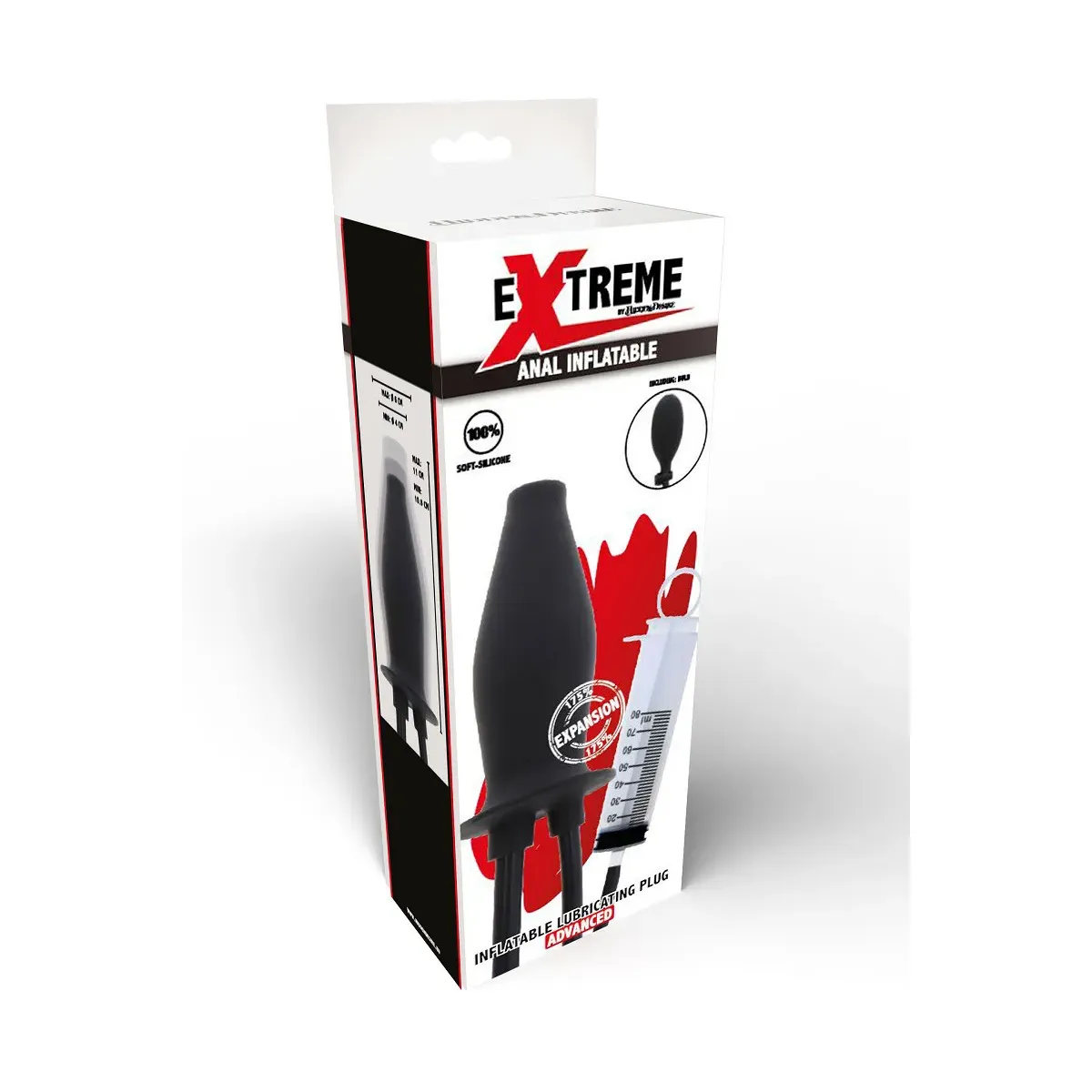 Plug Anale gonfiabile con dosa lubrificante