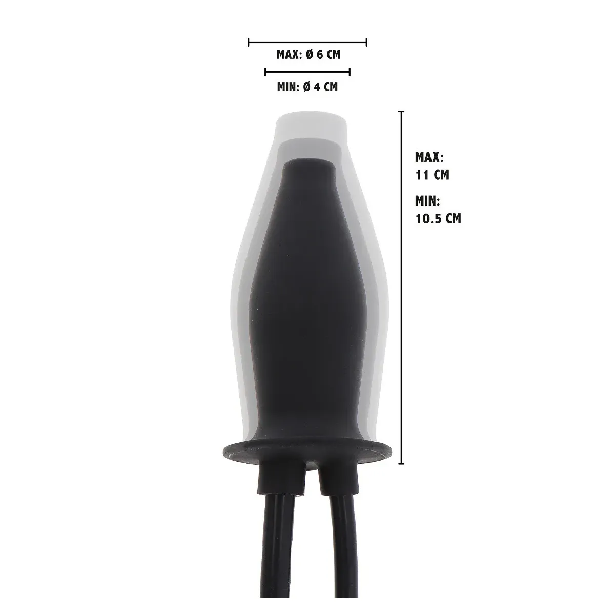 Plug Anale gonfiabile con dosa lubrificante
