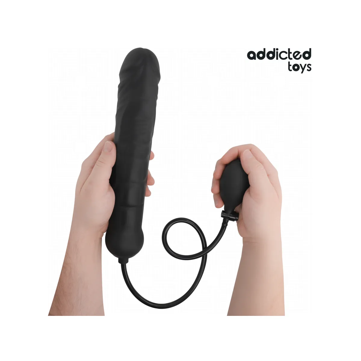 Dildo Gonfiabile Maxi nero 30 cm