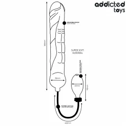 Dildo Gonfiabile Maxi nero 30 cm
