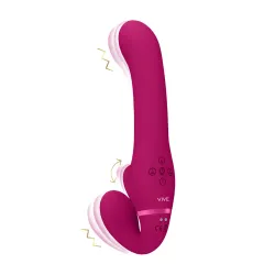 Vibratore Strapon Strapless Succhia Clitoride