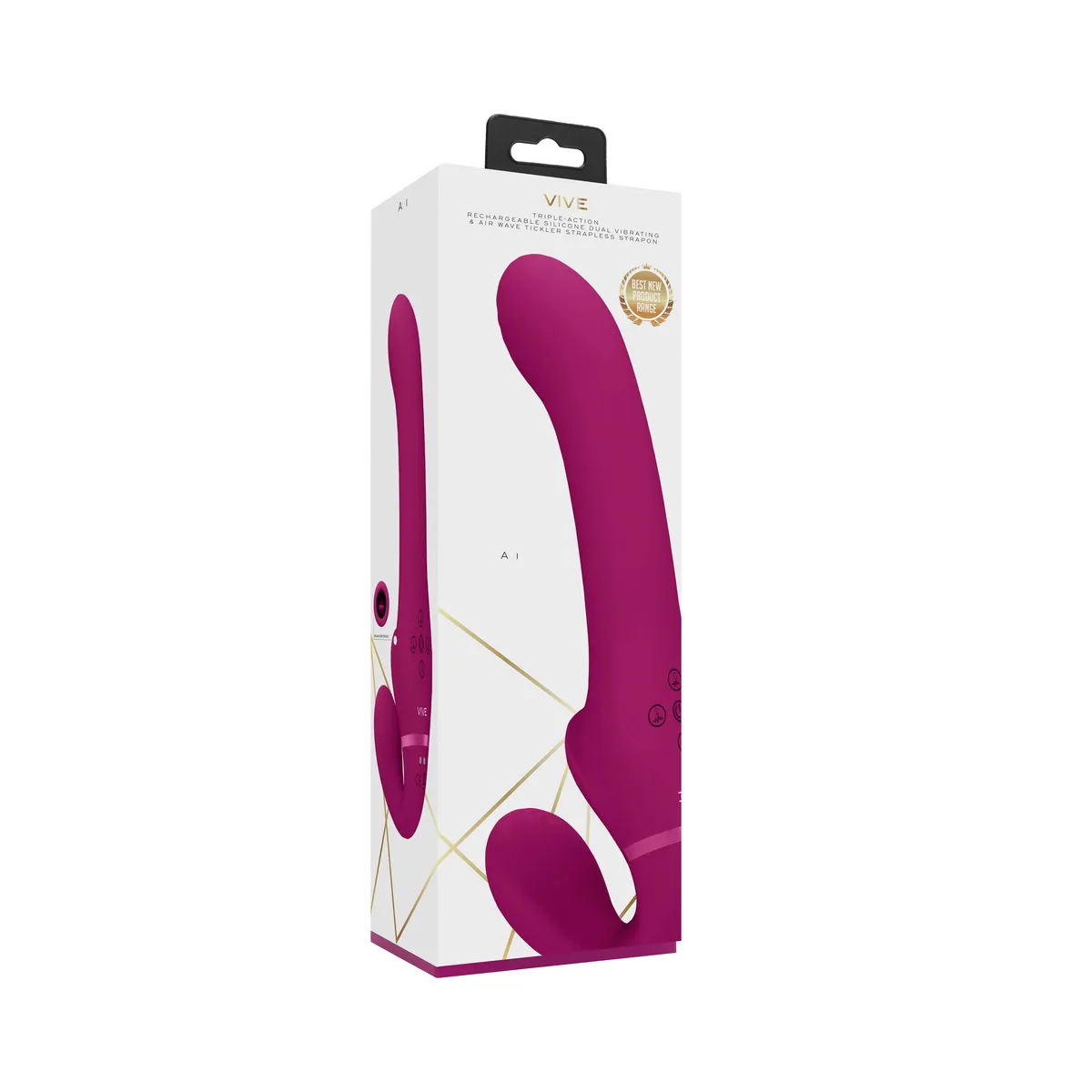 Vibratore Strapon Strapless Succhia Clitoride