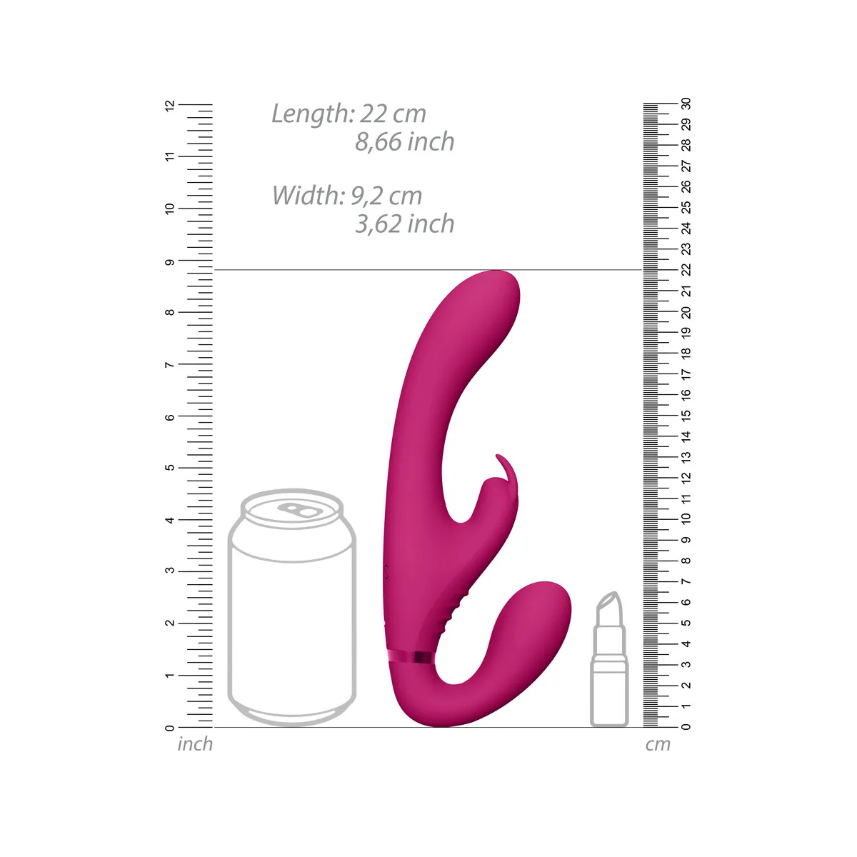 Vibratore Strapon Rabbit Strapless