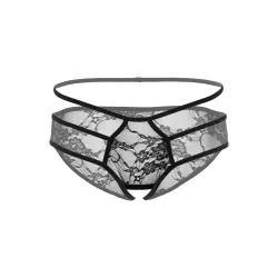 Slip sexy aperto davanti in pizzo