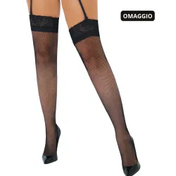 Completo intimo pizzo 4 pz nero