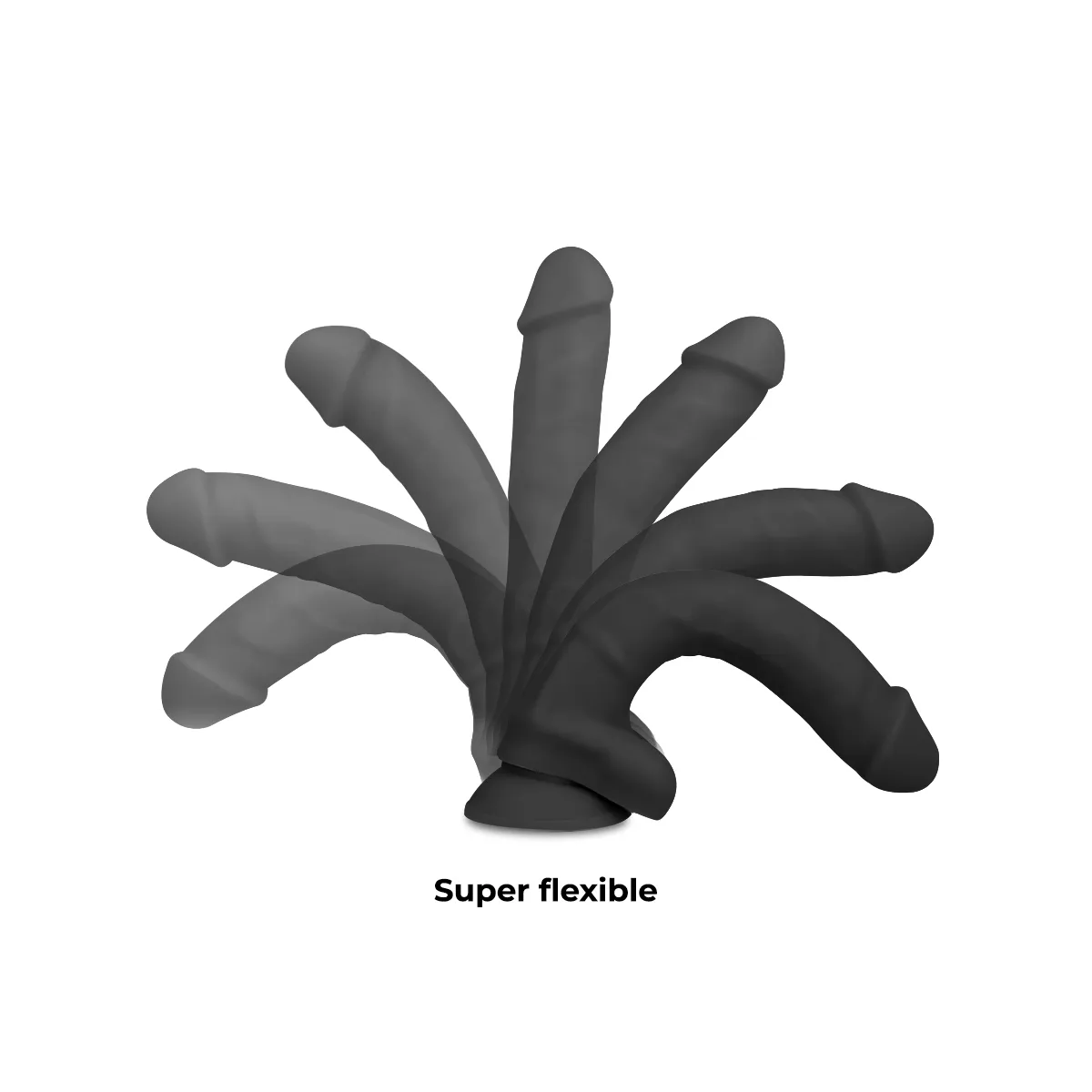 Dildo Realistico silicone con ventosa 24 cm