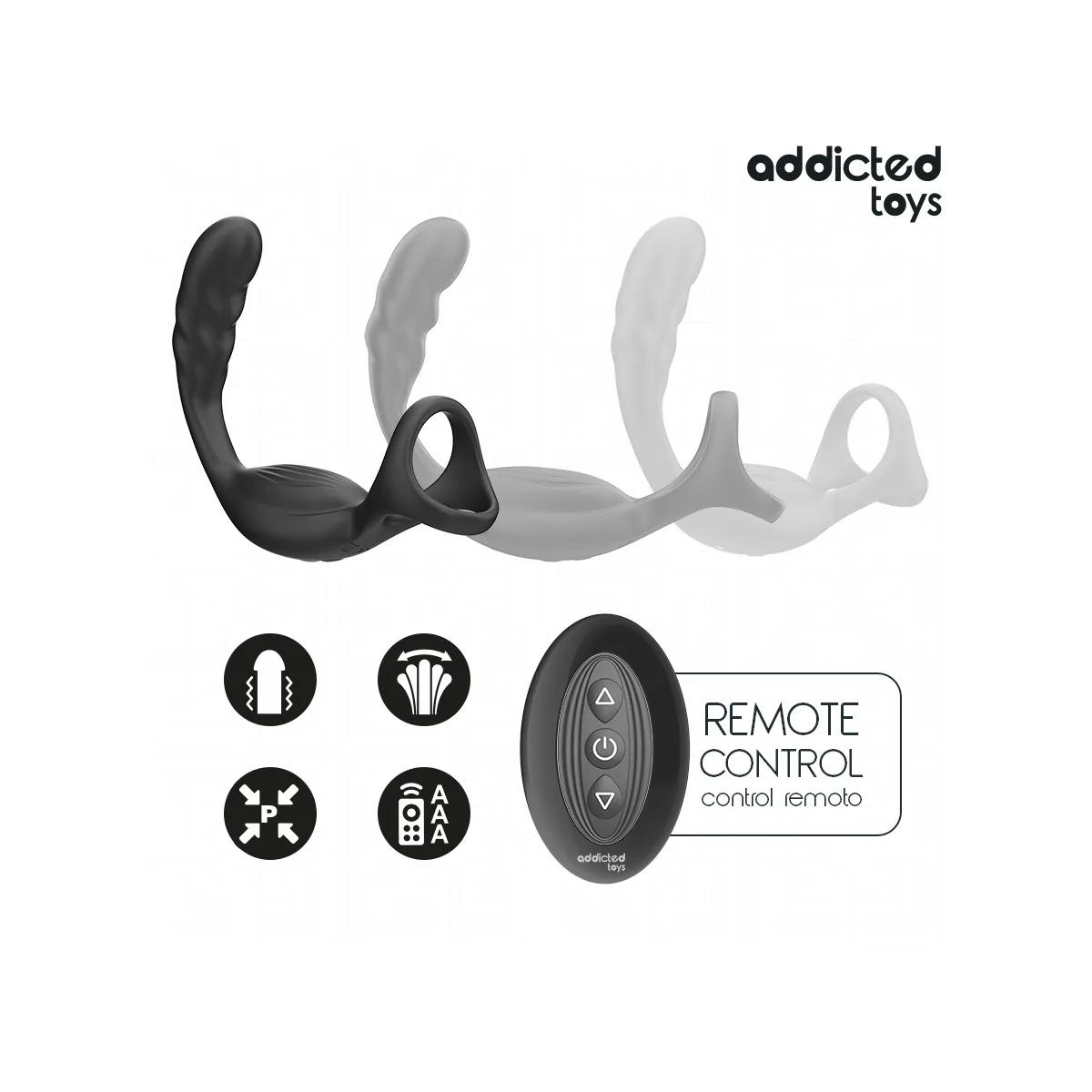Vibratore prostata anello pene e telecomando