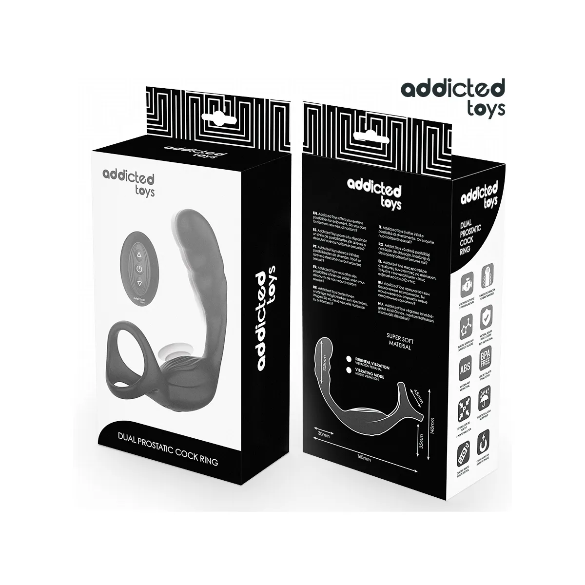 Vibratore prostata anello pene e telecomando