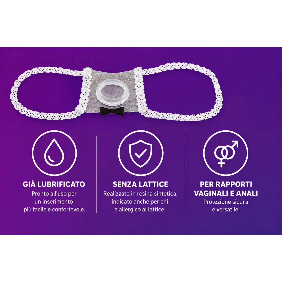 Preservativi Femminili No Lattice 4 Pezzi