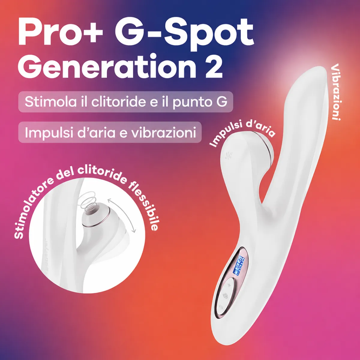 Vibratore Rabbit con succhia clitoride