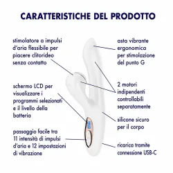 Vibratore Rabbit con succhia clitoride