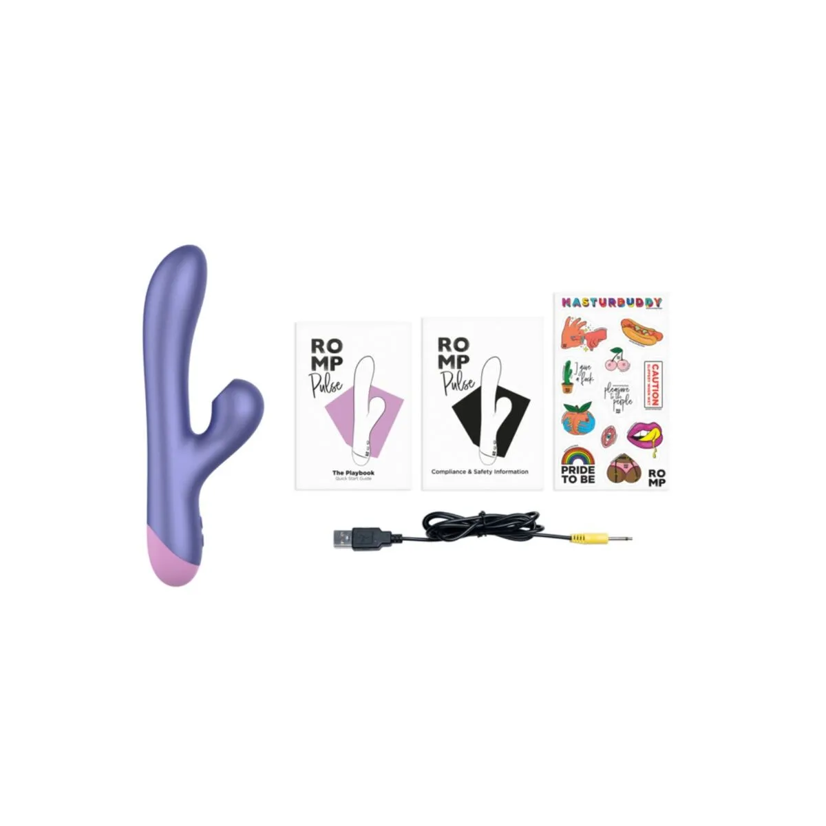Vibratore Rabbit con succhia clitoride viola