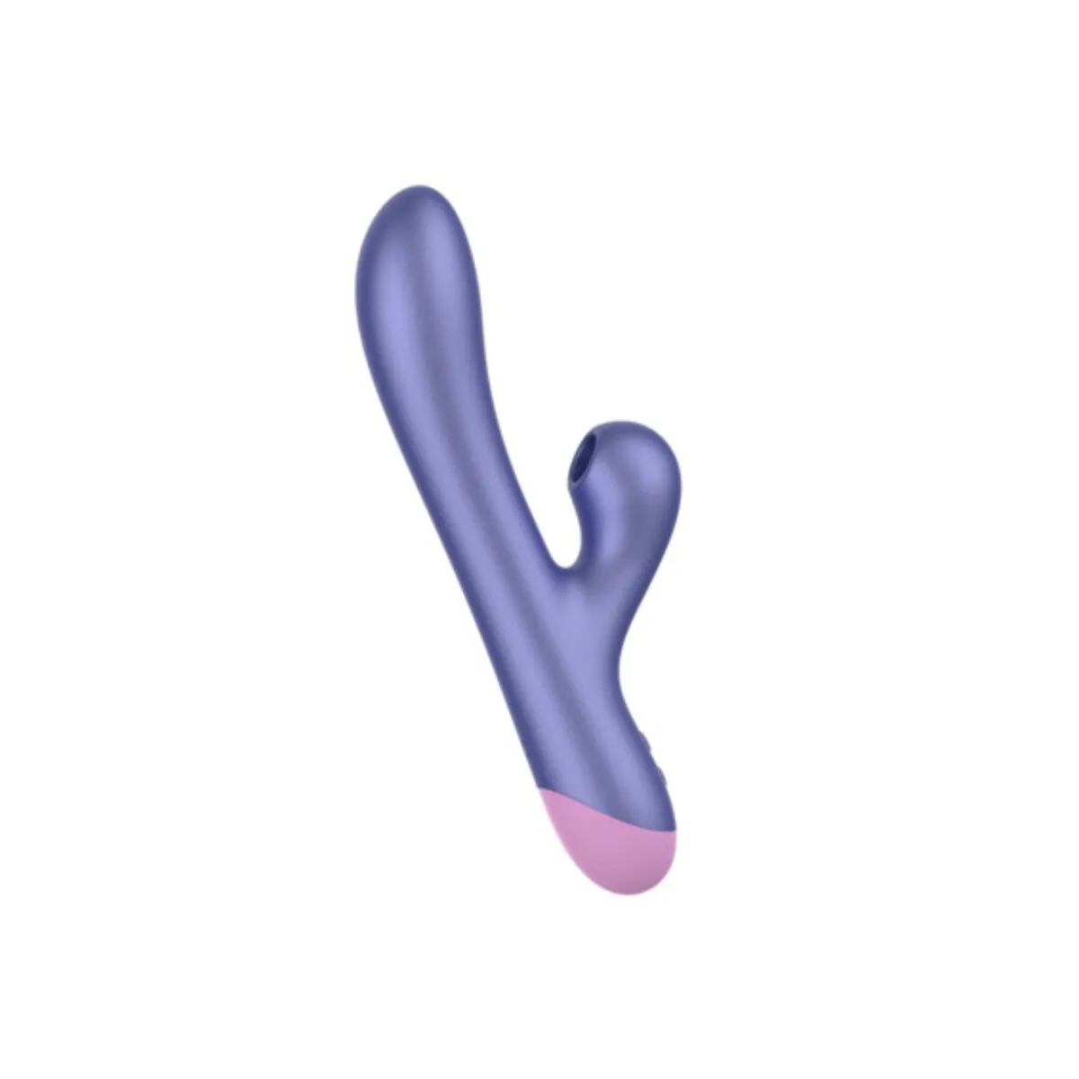 Vibratore Rabbit con succhia clitoride viola