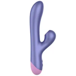 Vibratore Rabbit con succhia clitoride viola