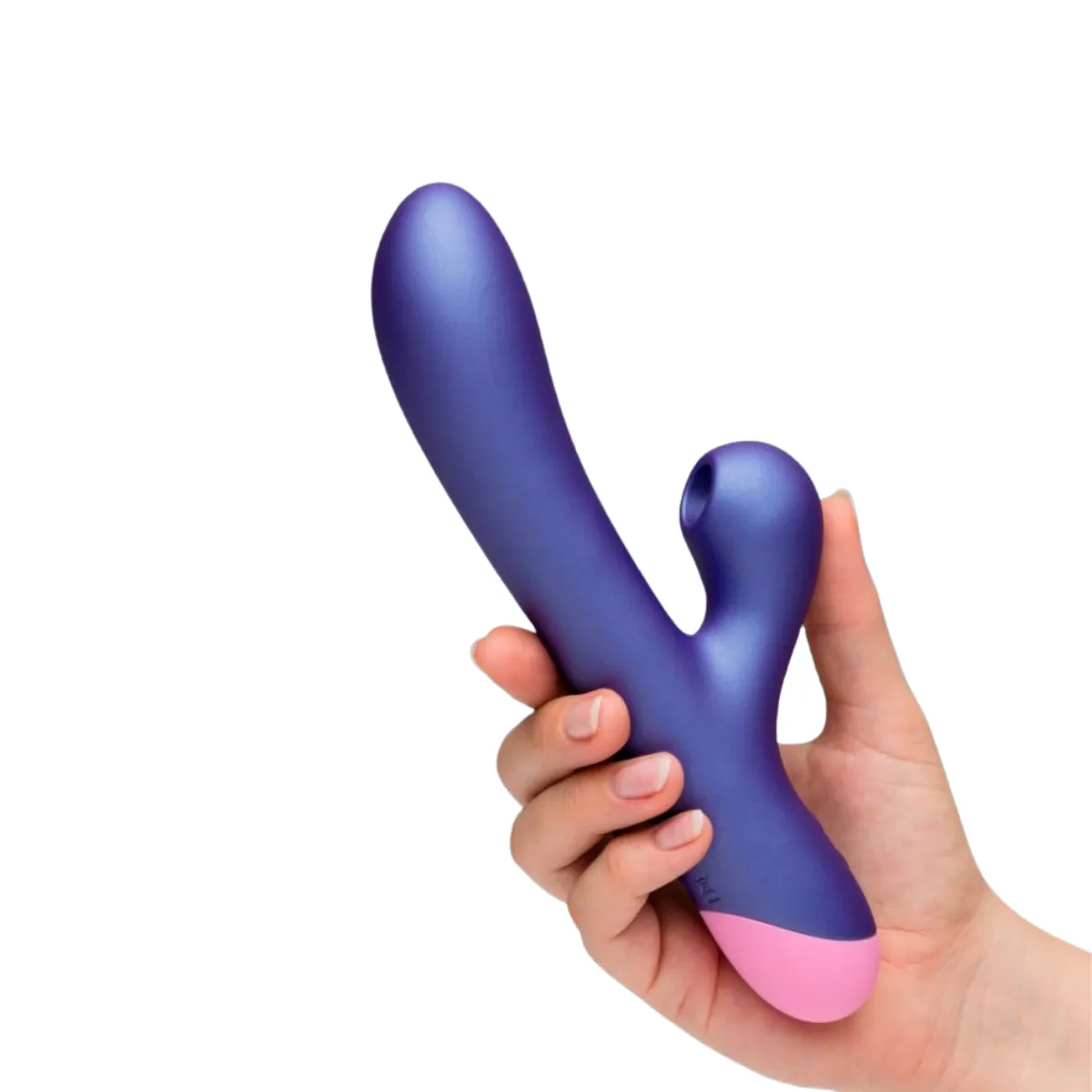 Vibratore Rabbit con succhia clitoride viola