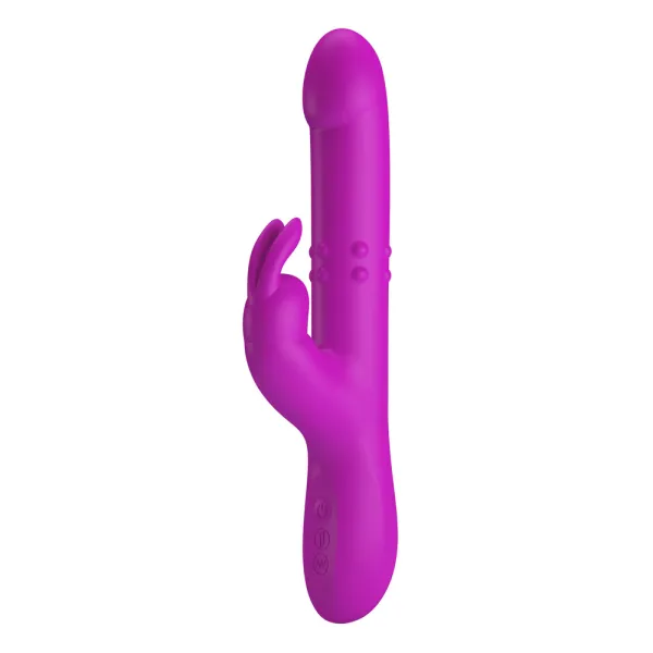 Vibratore Rabbit a Spinta e Rotante 25 cm