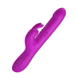 Vibratore Rabbit a Spinta e Rotante 25 cm