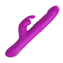 Vibratore Rabbit a Spinta e Rotante 25 cm