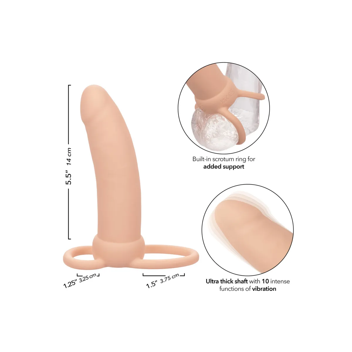 Dildo indossabile vibro doppia penetrazione