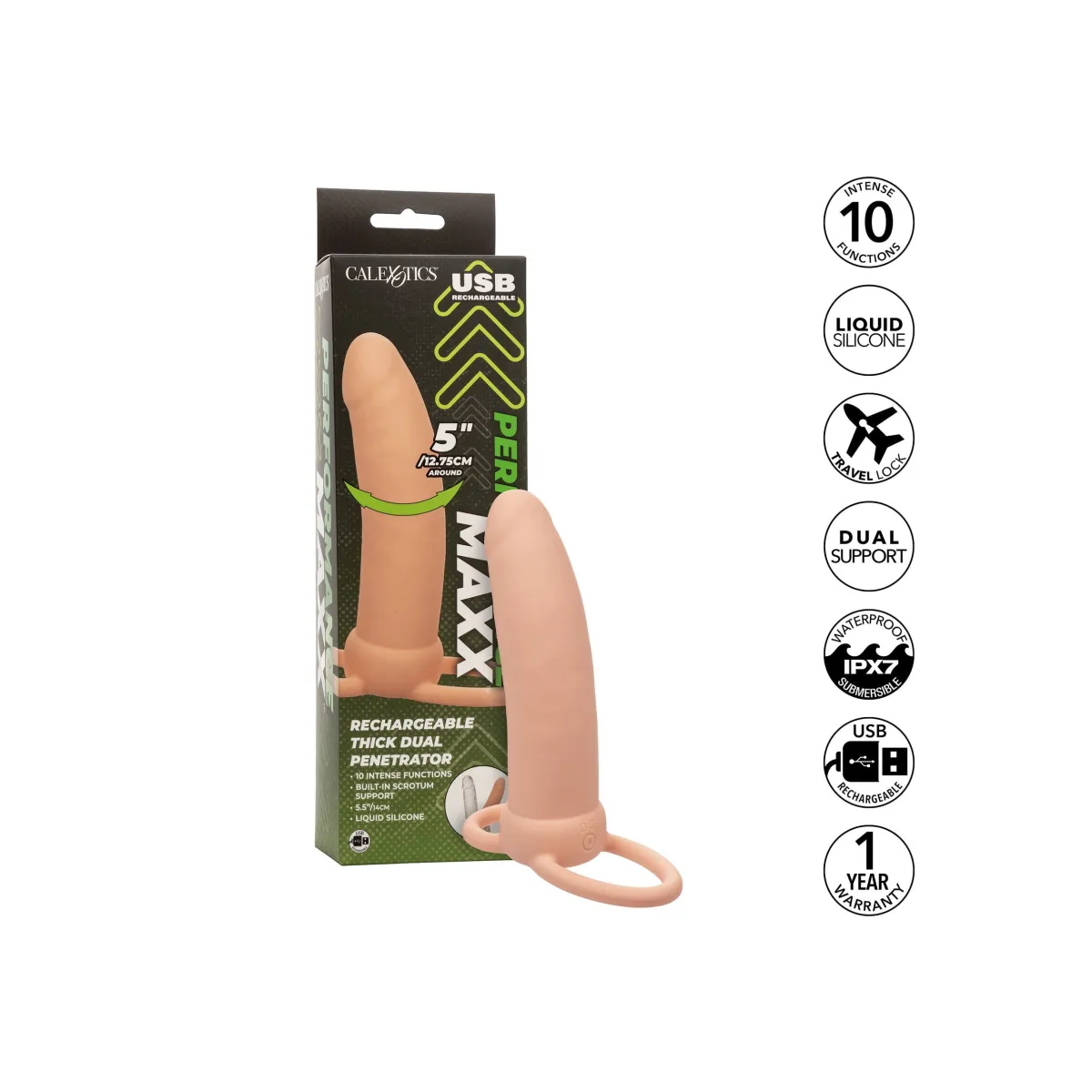 Dildo indossabile vibro doppia penetrazione
