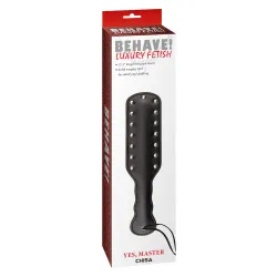 Paletta BDSM con borchie nera 32 cm