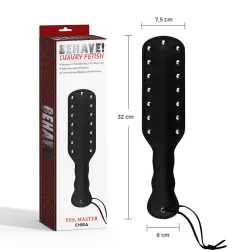 Paletta BDSM con borchie nera 32 cm